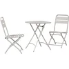 Image de vidaXL - Bistroset - 3 - pcs - Beige - Staal