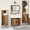 Image de vidaXL - Badkamermeubel - Set - 4 - st - Bruin - 33 - x - 33 - x - 185,5 - cm - Bewerkt - hout