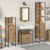 Image de vidaXL - Badkamermeubel - Set - 4 - pcs - artisanaal - eikenkleurig - Bewerkt - hout