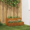 Image de vidaXL - Tuin - Plantpot - Roestig - 100 - x - 60 - x - 45 - cm - Cortenstaal