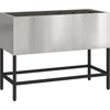 Image de vidaXL - Verhoogde - Tuin - Plantenbak - Zilver - 60 - x - 26 - x - 45 - cm