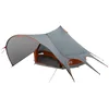 Image de vidaXL - Teepee - Tent - 3-Persoon - Grijs - en - Oranje - 600 - x - 600 - x - 347 - cm