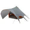 Image de vidaXL - Teepee - Tent - voor - 5 - Personen - Grijs - en - Oranje - 600 - x - 600 - x - 347 - cm