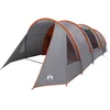 Image de vidaXL - Tunneltent - voor - 4 - Personen - Grijs - en - Oranje - 778 - x - 356 - x - 210 - cm