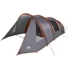 Image de vidaXL - Tunnel - Tent - 5-Persoon - Grijs - en - Oranje - 778 - x - 356 - x - 210 - cm