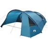 Image de vidaXL - Tunnel - Tent - voor - 6 - Personen - Blauw - en - Grijs - 700 - x - 590 - x - 215 - cm