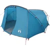 Image de vidaXL - Tunneltent - voor - 4 - Personen - Blauw - en - Grijs - 318 - x - 275 - x - 140 - cm