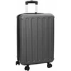 Image de vidaXL - Koffer - met - slot - Donkergrijs - 43 - x - 27 - x - 66 - cm - ABS - Kunststof