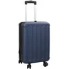 Image de vidaXL - Koffer - met - slot - Donkerblauw - 34 - x - 23 - x - 55.5 - cm - ABS - Kunststof