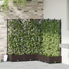 Image de vidaXL - Plantenbak - 5 - st - Bruin - 120 - x - 120 - x - 125,5 - cm - PP