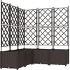 Image de vidaXL - Plantenbak - 5 - st - Bruin - 120 - x - 120 - x - 143 - cm - PP