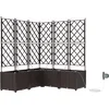 Image de vidaXL - Plantenbak - 5 - st - Bruin - 120 - x - 120 - x - 142 - cm - PP