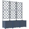 Image de vidaXL - Plantenbak - 3 - st - Grijs - 120 - x - 40 - x - 143 - cm - PP