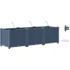 Image de vidaXL - Plantenbak - 3 - st - Grijs - 120 - x - 40 - x - 37,5 - cm - PP
