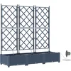 Image de vidaXL - Plantenbak - 3 - st - Grijs - 120 - x - 40 - x - 126 - cm - PP