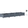 Image de vidaXL - Plantenbak - 4 - st - Lichtgrijs - 160 - x - 40 - x - 22 - cm - PP