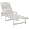 Image de vidaXL - Ligstoel - Wit - 195,5 - x - 53 - x - 98,5 - cm - HDPE