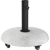 Image de vidaXL - Parasolvoet - 21kg - Lichtgrijs - Betonkleurig - Rond