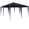 Image de vidaXL - Partytent - Blauw - 400 - x - 400 - x - 266 - cm - Polyethyleen - en - Staal