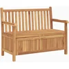 Image de vidaXL - Tuinbank - met - opslag - 114 - x - 60 - x - 90 - cm - Massief - Teakhout