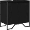 Image de vidaXL - Wastafel - kabinet - voor - de - badkamer - Zwart - Eiken - 60 - x - 35 - x - 60 - cm