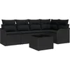 Image de vidaXL - Tuinbank - Set - Zwart - poly - rattan