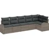 Image de vidaXL - Tuinbank - Set - Grijs - poly - rattan
