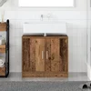 Image de vidaXL - Badkamerkast - met - opslag - Oud - Hout - 63 - x - 29 - x - 55 - cm - Bewerkt - hout