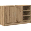 Image de vidaXL - Badkamerkast - Artisan - Eiken - 90 - x - 29 - x - 55 - cm - Bewerkt - hout