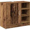 Image de vidaXL - Badkamerkast - met - plank - Oud - Hout - 63 - x - 29 - x - 55 - cm - Bewerkt - hout