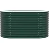 Image de vidaXL - Verhoogd - bed - Groen - 160 - x - 80 - x - 81 - cm - Staal