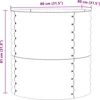 Image de vidaXL - Verhoogd - bed - Groen - 80 - x - 80 - x - 81 - cm - Staal