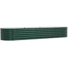 Image de vidaXL - Verhoogd - bed - Groen - 320 - x - 80 - x - 44 - cm - Staal
