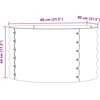 Image de vidaXL - Verhoogd - bed - Groen - 80 - x - 80 - x - 44 - cm - Staal