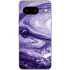Image de Telefoonhoesje Geschikt voor Google Pixel 8 hoesje - Marmer print - Natuursteen - Glitters - Siliconen Telefoonhoesje Telefoonhoesje