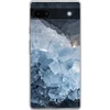 Image de Telefoonhoesje Geschikt voor Google Pixel 6a hoesje - Natuursteen - Kristal - Blauw - Siliconen Telefoonhoesje Telefoonhoesje