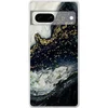 Image de Telefoonhoesje Geschikt voor Google Pixel 7 hoesje - Marmer print - Natuursteen - Goud - Siliconen Telefoonhoesje Telefoonhoesje