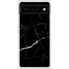 Image de Telefoonhoesje Geschikt voor Google Pixel 6 hoesje - Marmer print look - Zwart - Luxe - Siliconen Telefoonhoesje Telefoonhoesje