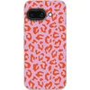Image de Telefoonhoesje Geschikt voor Google Pixel 9A hoesje - Panterprint - Rood - Paars - Roze - Dierenprint - Siliconen Telefoonhoesje Telefoonhoesje