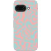 Image de Telefoonhoesje Geschikt voor Google Pixel 9A hoesje - Abstract - Patroon - Blauw - Roze - Kleurrijk - Siliconen Telefoonhoesje Telefoonhoesje