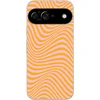 Image de Telefoonhoesje Geschikt voor Google Pixel 9 hoesje - Golvend patroon - Oranje - Roze - Lijnen - Siliconen Telefoonhoesje Telefoonhoesje