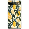Image de Telefoonhoesje Geschikt voor Google Pixel 6a hoesje - Citroenen - Vruchten - Bladeren - Geel - Groen - Beige - Siliconen Telefoonhoesje Telefoonhoesje
