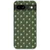 Image de Telefoonhoesje Geschikt voor Google Pixel 8 a hoesje - Palmboom patroon - Groen - Beige - Zomer - Siliconen Telefoonhoesje Telefoonhoesje