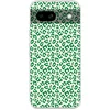 Image de Telefoonhoesje Geschikt voor Google Pixel 8 a hoesje - Panterprint - Groen - Beige - Dierenprint - Siliconen Telefoonhoesje Telefoonhoesje