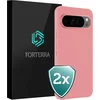 Image de Hoesje 2 Stuks - Geschikt voor Google Pixel 10 Pro - Sterk & Shockproof - Back Cover - Case Siliconen - Telefoon Hoes - Lichtroze