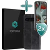 Image de Hoesje Met 2x Screenprotector - Geschikt voor Google Pixel 10 Pro - Luxe Pasjeshouder - Flip Case - Bookcase Portemonee - Kunstleer Book Case - Flipcase Hoes - Book Cover - Walletcase - Portemonneehoes - Zwart