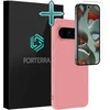 Image de Hoesje Met Screenprotector - Geschikt voor Google Pixel 10 Pro XL - Sterk & Shockproof - Telefoon Hoes - Back Cover - Siliconen Case - Lichtroze