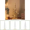 Image de The Living Store Metalen Kerstboom - Doe-het-zelfdecoratie - 75 x 75 x 150 cm - Zwart