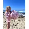 Image de Swim Essentials Strandbal Opblaasbaar - Old Pink Panterprint - Ø 51 cm