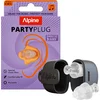 Image de Alpine PartyPlug Oordopjes Festival - Nieuw & Verbeterd - 19dB Gehoorbescherming voor Muziek, Concerten, Feesten & Festivals - Hoge Muziekkwaliteit - Herbruikbare Oordopjes - 3 Maten S/M/L - Incl. Premium Filter & Opbergcase - Transparant